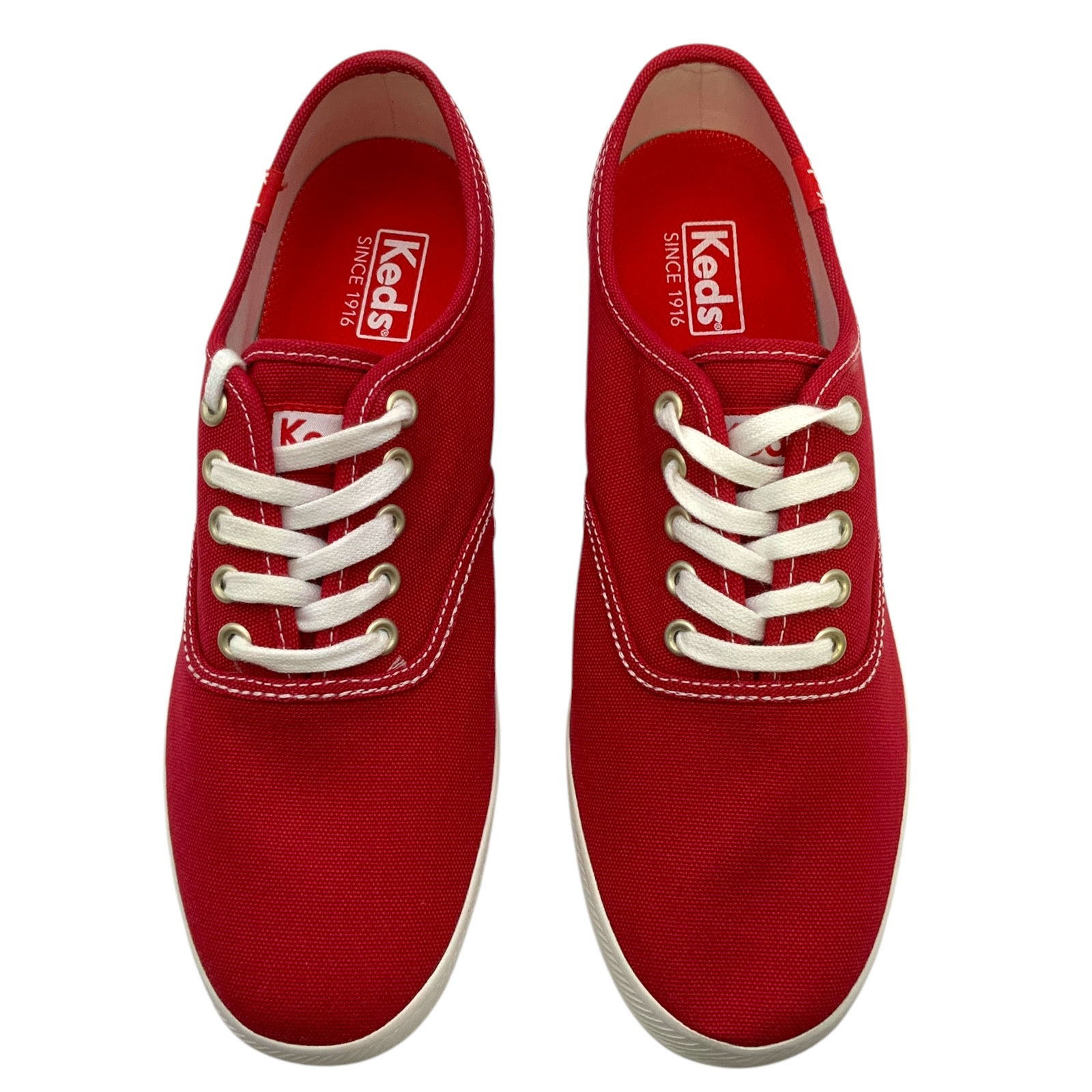 Оригинальные кроссовки Keds Champion на шнуровке Red Canvas US Мужские 85 М 7290₽