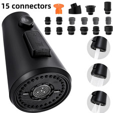 3-Function Kitchen Sink Spray Nozzle Pull down Faucet Head Replacement with 15 A