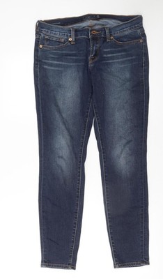Lucky Brand Damen blau Skinny Jeans Größe 6 Mid Rise Stretch Denim