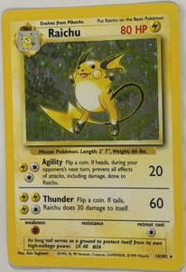1st Edition Raichu