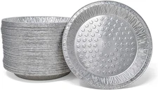 Fig & Leaf (60 Pack) Premium 9-Inch Pie Pans L Disposable Aluminum Foil L Heavy
