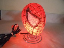Marvel Spiderman Night Light Lamp Bobble Head Design with Metal Spiral Base