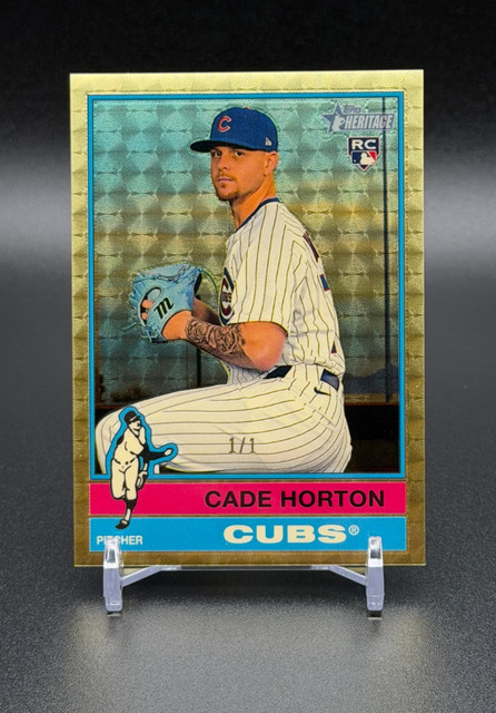 2025 Topps Heritage High Number Cade Horton SUPERFRACTOR 1/1 #626 | Rookie RC