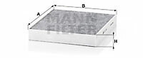 Mann-Filter CUK 2559 Filter, Cabin Luft FüR Ford, Ford Australien-image