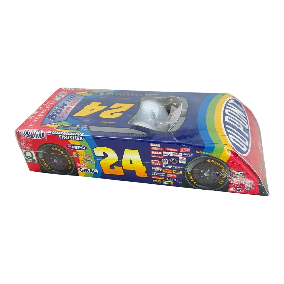 Paquete de 6 pelotas de golf Dunlop DDH 110 Jeff Gordon NASCAR #24 NUEVAS selladas en caja 1997 Foto 2 de 4