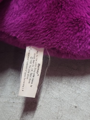 Vintage Barney 1992 & 1993 Christmas Dinosaur Plush 12” Lyons Group Stuffed - Picture 8 of 8