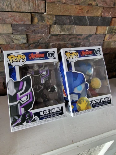 Figuras de vinilo Marvel Black Panther y Doctor Strange 830 832 Mechstrike Pop Funko
