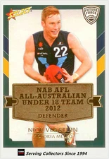 2012 Select AFL Future Force Cards All Australia Team Card AA6 Nick Vlastuin