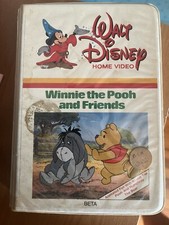 Walt Disney's Winnie The Pooh and Friends 1985 on BETA MAX Tape Clamshell RARE