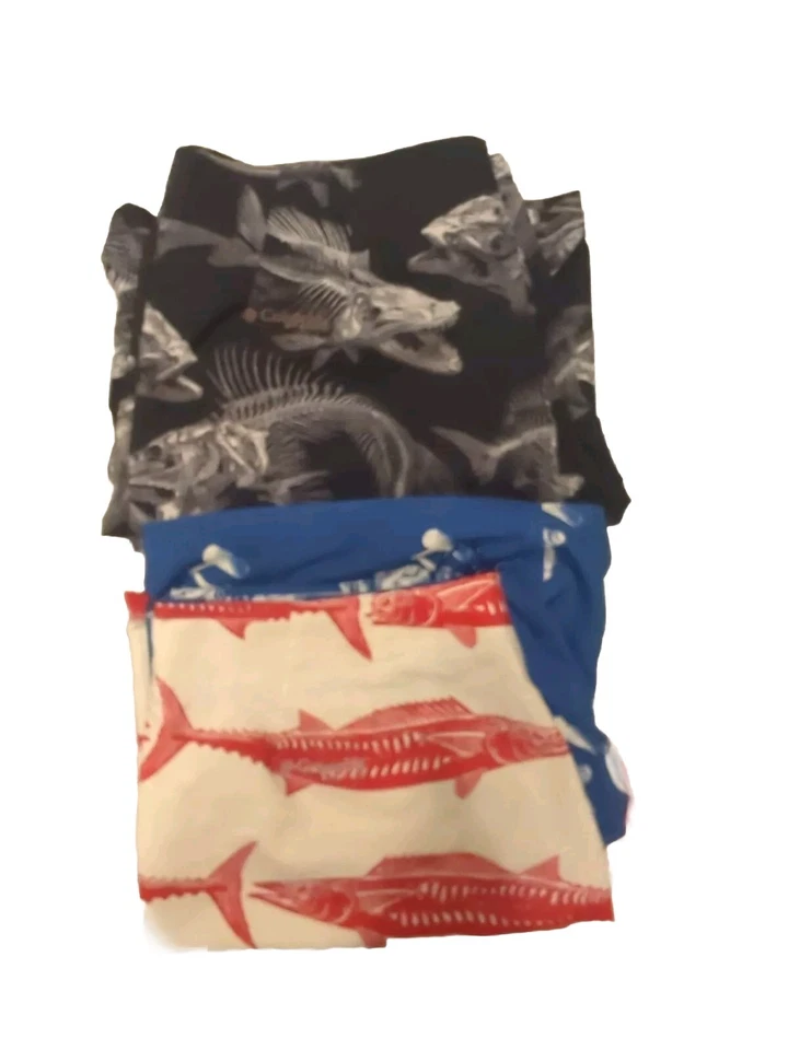 Pantalones cortos de natación Columbia PFG para hombre 2 pares 38 con 11 L rojo/blanco/azul, negro pesca Foto 2 de 4
