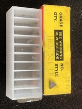 Qty. 9, VALENITE TBEU 521 LH Grade VC3 Carbide Turning Inserts. Made In USA