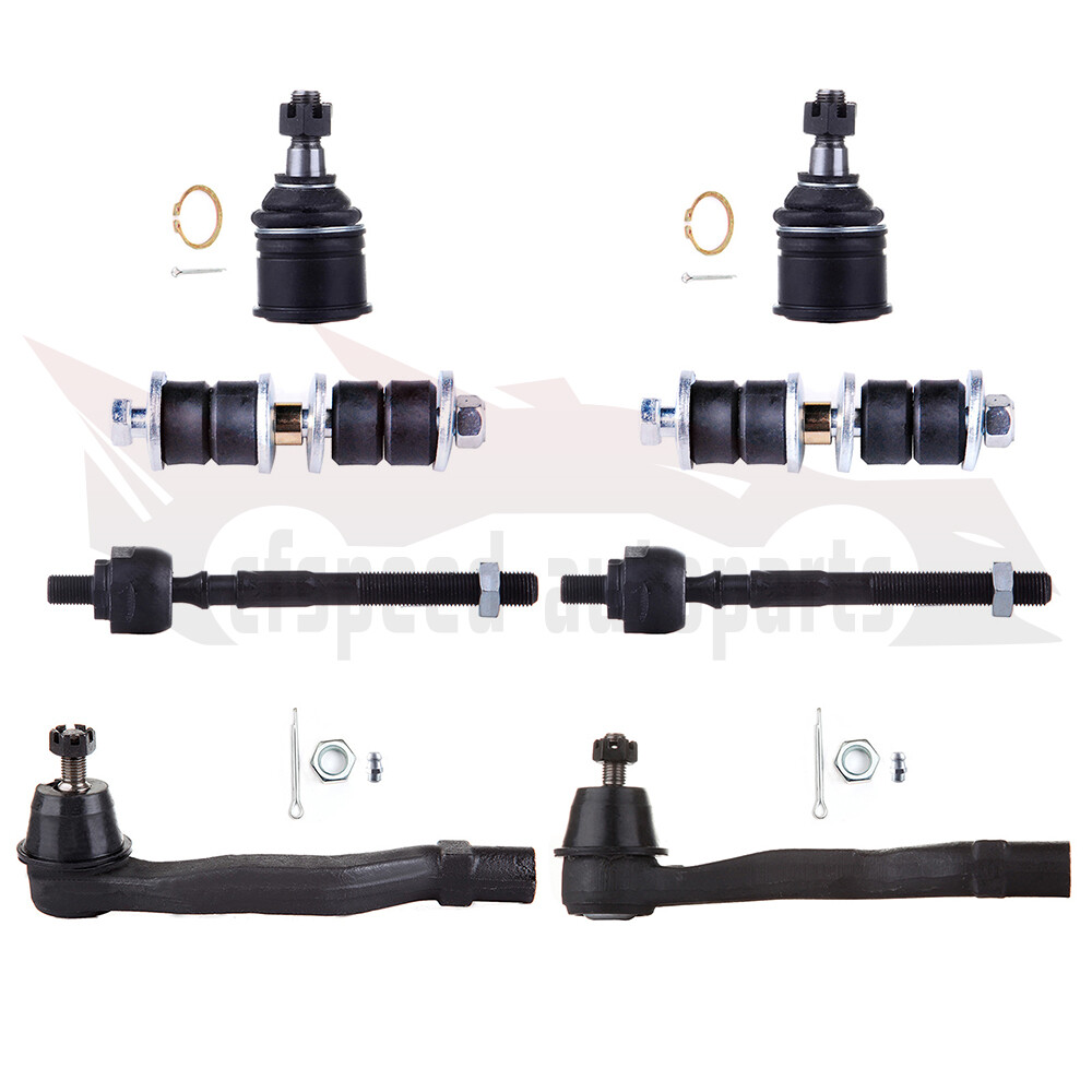 8pcs Front Suspension Kit for 1996-2000 Honda Civic - Ball Joints, Sway Bar, Tie Rods