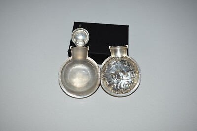 FABULOUS!!! STERLING! Antique 1897 *WILLIAM COMYNS* Perfume & Case * 2 CHERUBS*