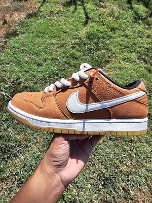 Nike SB Orange Label Dunk Low PRO ISO Dark Russet Sail Brown DH1319-200 Size 6 