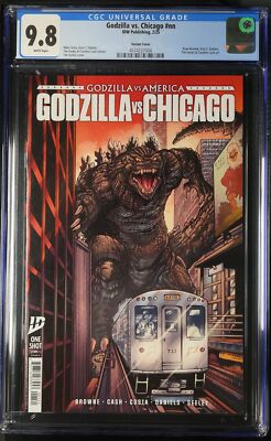 GODZILLA VS. AMERICA: CHICAGO #1 IDW COMICS 2025 TIM SEELEY VARIANT CGC 9.8 NM