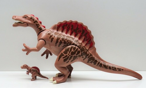 Grande Spinosaurus Con Bebé Playmobil Zu Dinosaurio Dino Lámina Ovp Nuevo - Raro - Bild 4 von 10