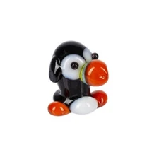 Ganz World Miniature Mini Glass PUFFIN Collectible Figurine 5/8" 