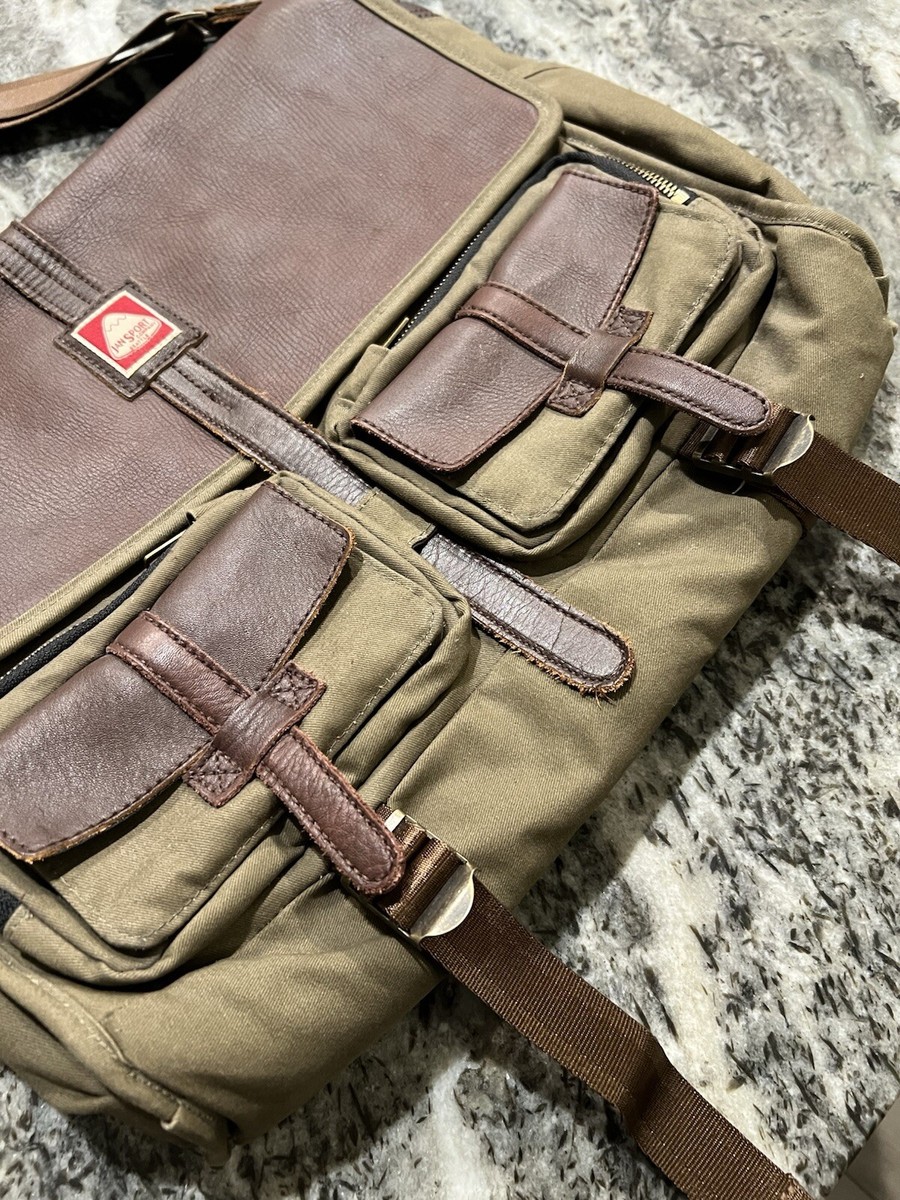 Jansport Skip Yowell Pleasanton Messenger Bag - Leather/Canvas