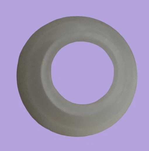 Lampshade White Faux Alabaster Glass Bell Pendant Ceiling Fan Or Vanity 5” Tall - Image 4 of 4