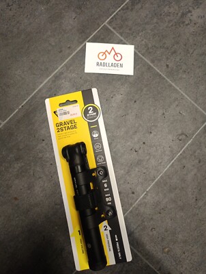 Topeak Gravel 2 Stage Fahrrad MTB Rennrad Luftpumpe Pumpe