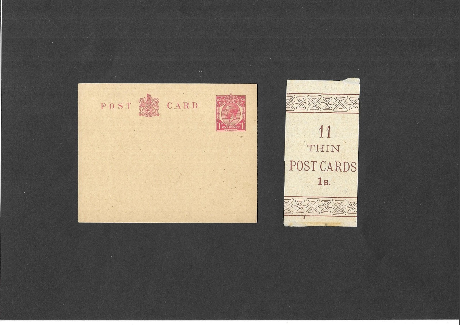 GB Papelería KGV 1d Carmín Postal Tarjeta Delgada Tamaño D H&B CP73 + Banda de Precio