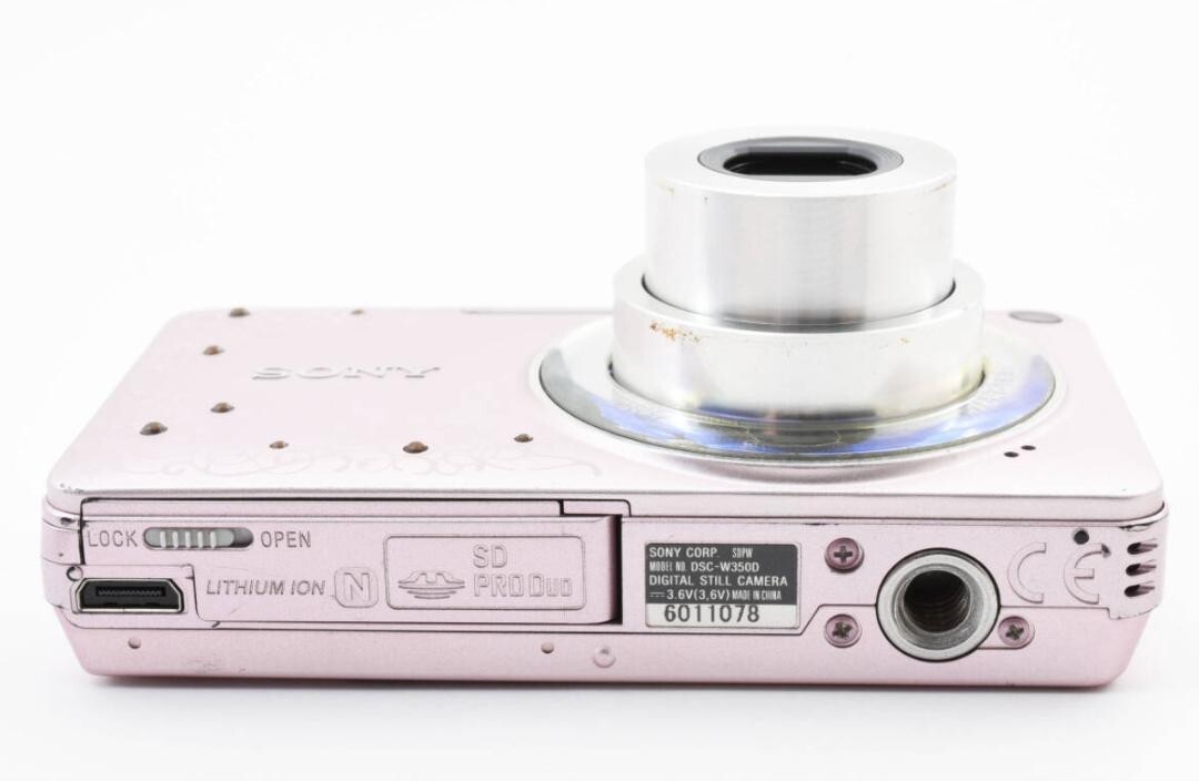 【美品】SONY Cyber-shot DSC-W350D ジュエルピンク DSC-W350D 商品の写真 | デジタルスチルカメラ Cyber-shot