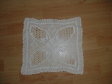 Tischdeckchen Tischdeko gehäkelt 31 cm x 28 cm