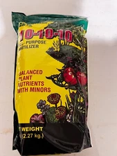 SOAG All Purpose Fertilizer 10-10-10, 5 lbs,Balanced Plant Nutrients for Gardens