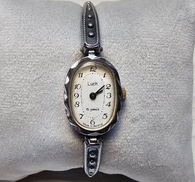 Luch Soviet Vintage Women's Watch Luch Ladies Watch Luch Beautiful Bracelet USSR