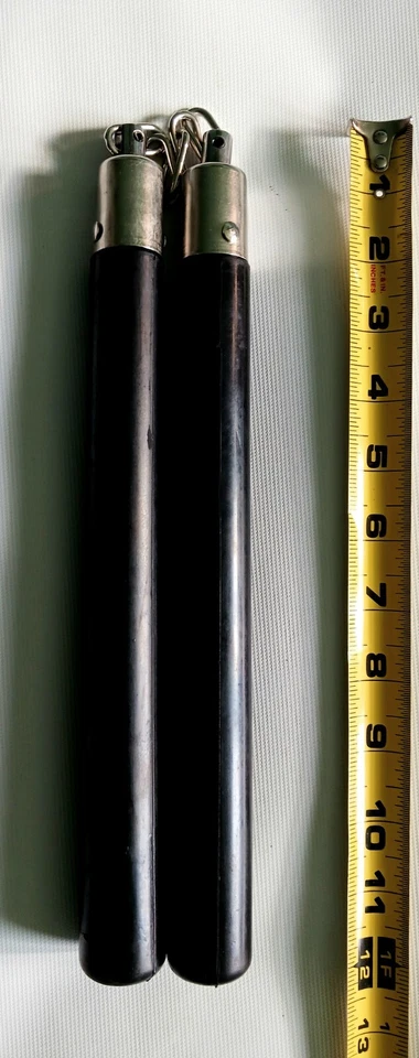 Entrenamiento Nunchucks Karate Nunchaku Ninja Artes Marciales Ronin Samurai Goma Foto 3 de 3