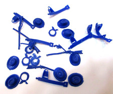 Lot Vintage Cowboy Western Playset Accessory Blue Hats Holsters Bandanas Rifles