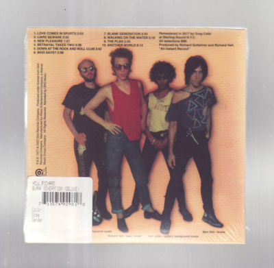 CD) Richard Hell & The Voidoids – Blank Generation / Deluxe