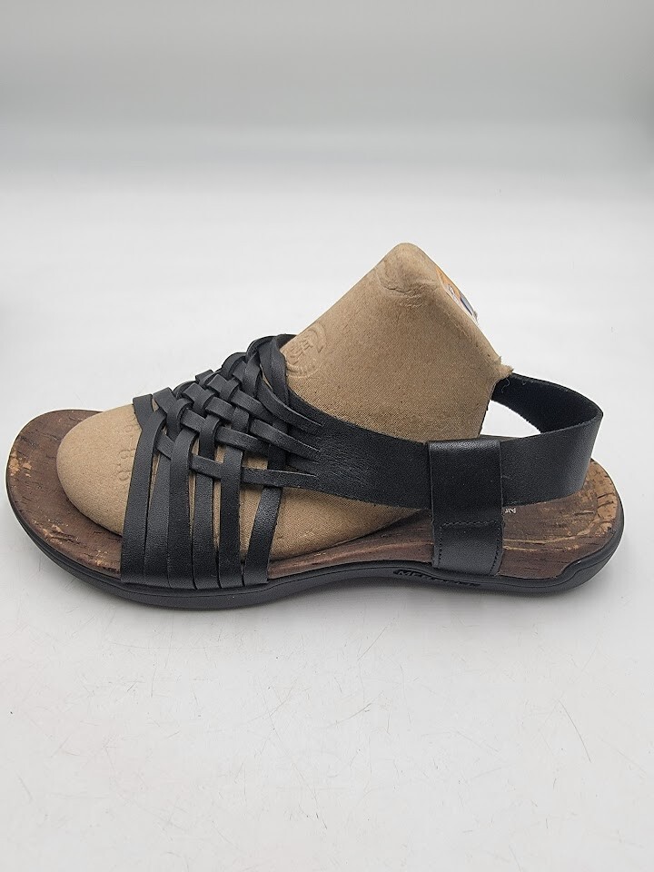 Sandali neri Merrell da donna taglia 9 distretti Mahana con cinturino posteriore in pelle