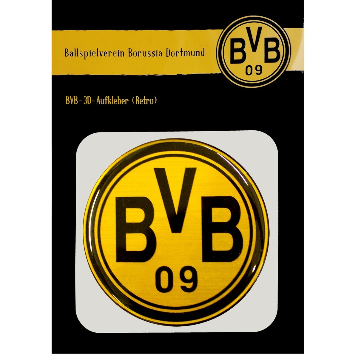 Adesivo Auto Borussia Dortmund - Logo BVB Argento 8cm - Foto 5