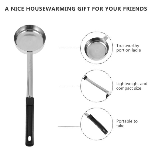 Portion Control Serving Spoons Stainless Steel Ladle Spoon 6oz Serving Utensi... - Picture 3 of 9