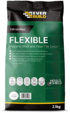 Job Lot 850kg 730 Uniflex Flexible Hygienic W & F Tile Grout White Free Delivery
