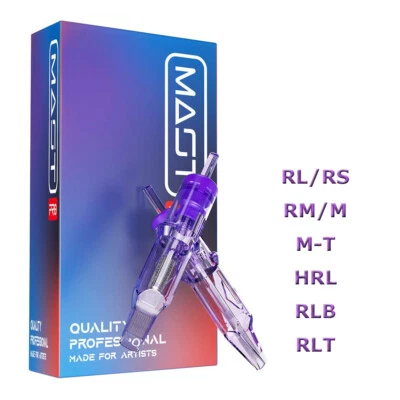 Cartucho de agujas de tatuaje Mast Pro esterilidad RS,HRL, M, M-T, RL, RLB, RLT, RM 0,35