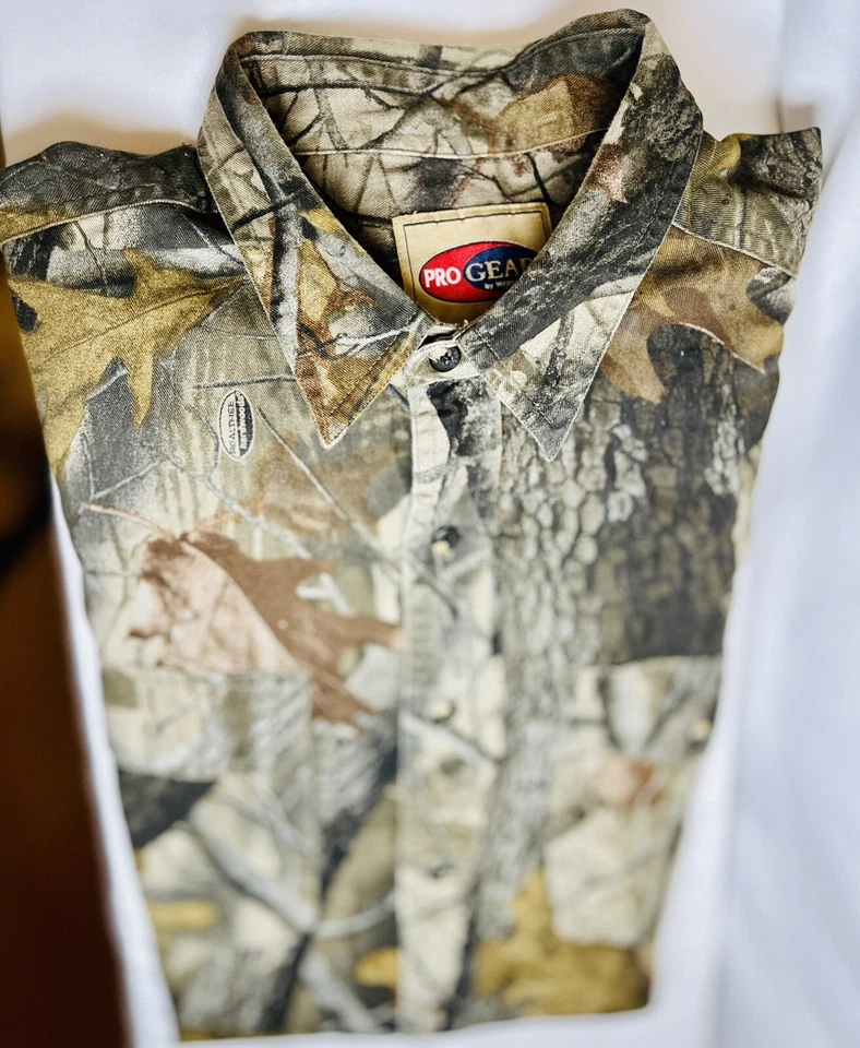 Camisa de caza Wrangler Pro Gear para hombre talla 2Xt 18-18 1/2 Foto 2 de 4