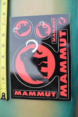 Mammut Mountaineering Clothing Mammoth Z25 Vintage Skateboarding STICKER Sheet