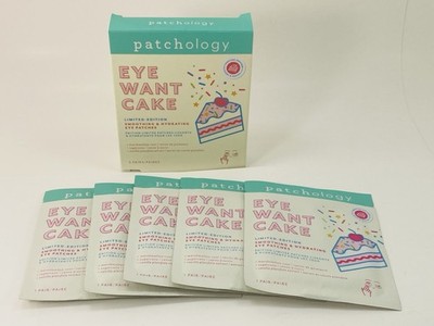 Patchology Eye Want Cake Eye Patches 5-Pack Limited Edition   New Open Box