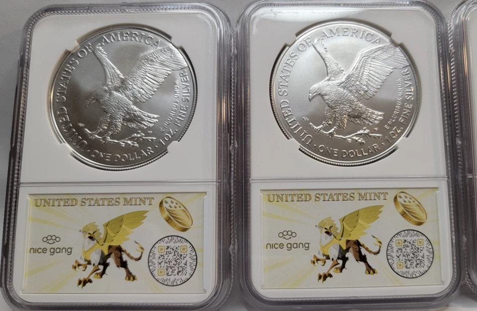 2025(P) Silver Eagle Privy NGC MS70 First 50K Mercanti Gaudioso Limited Dual Sig - Image 4 of 4