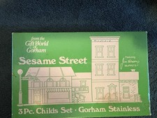 Sesame Street 3 Pc Childs Set Silverware Gotham Stainless