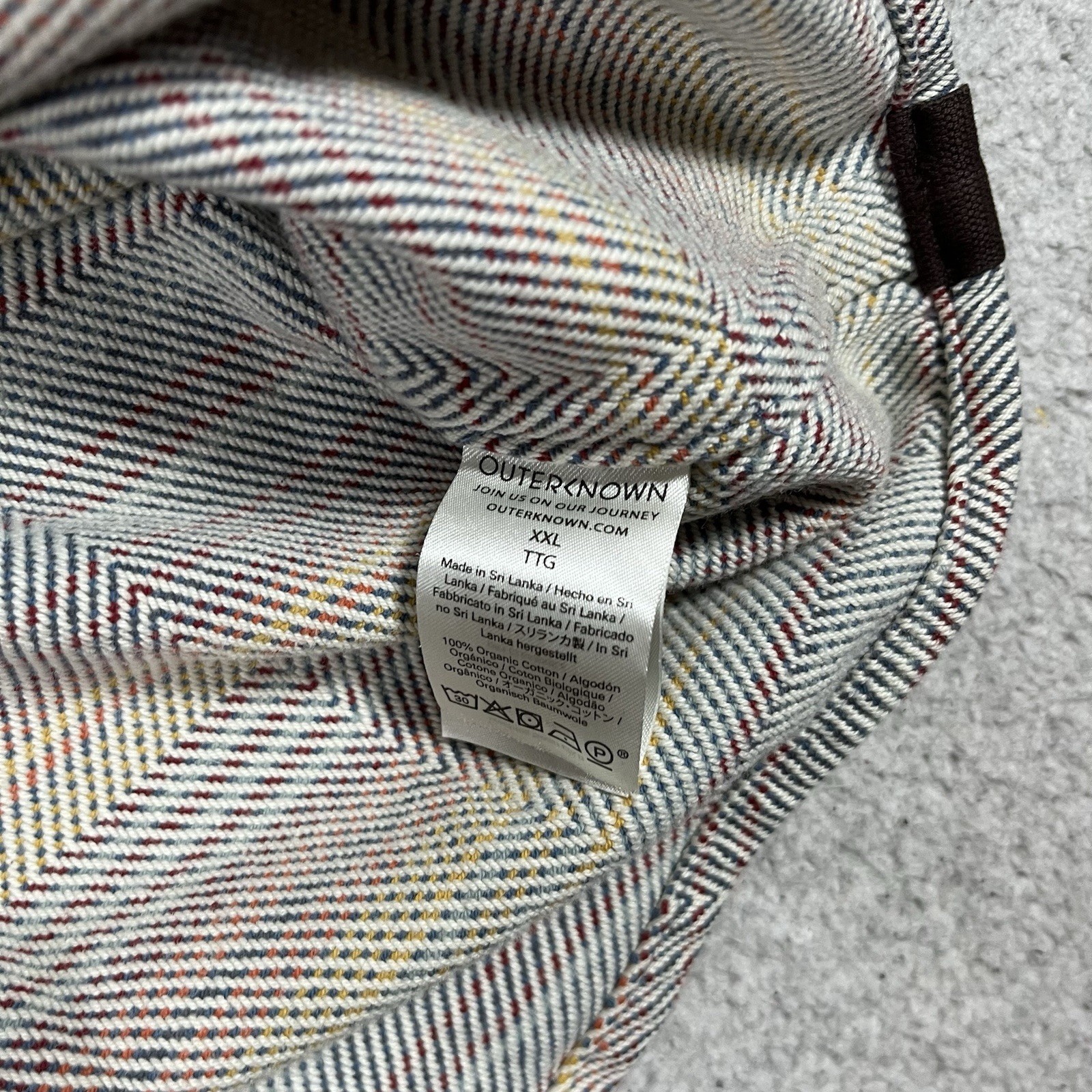 Outerknown Shirt Mens 2XL Blanket Heavy Organic Cotton Shacket Mojave Stripe