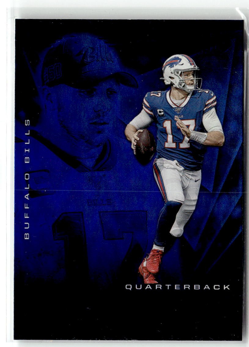 2020 Panini Illusions #52 Josh Allen Trophy Collection Sapphire