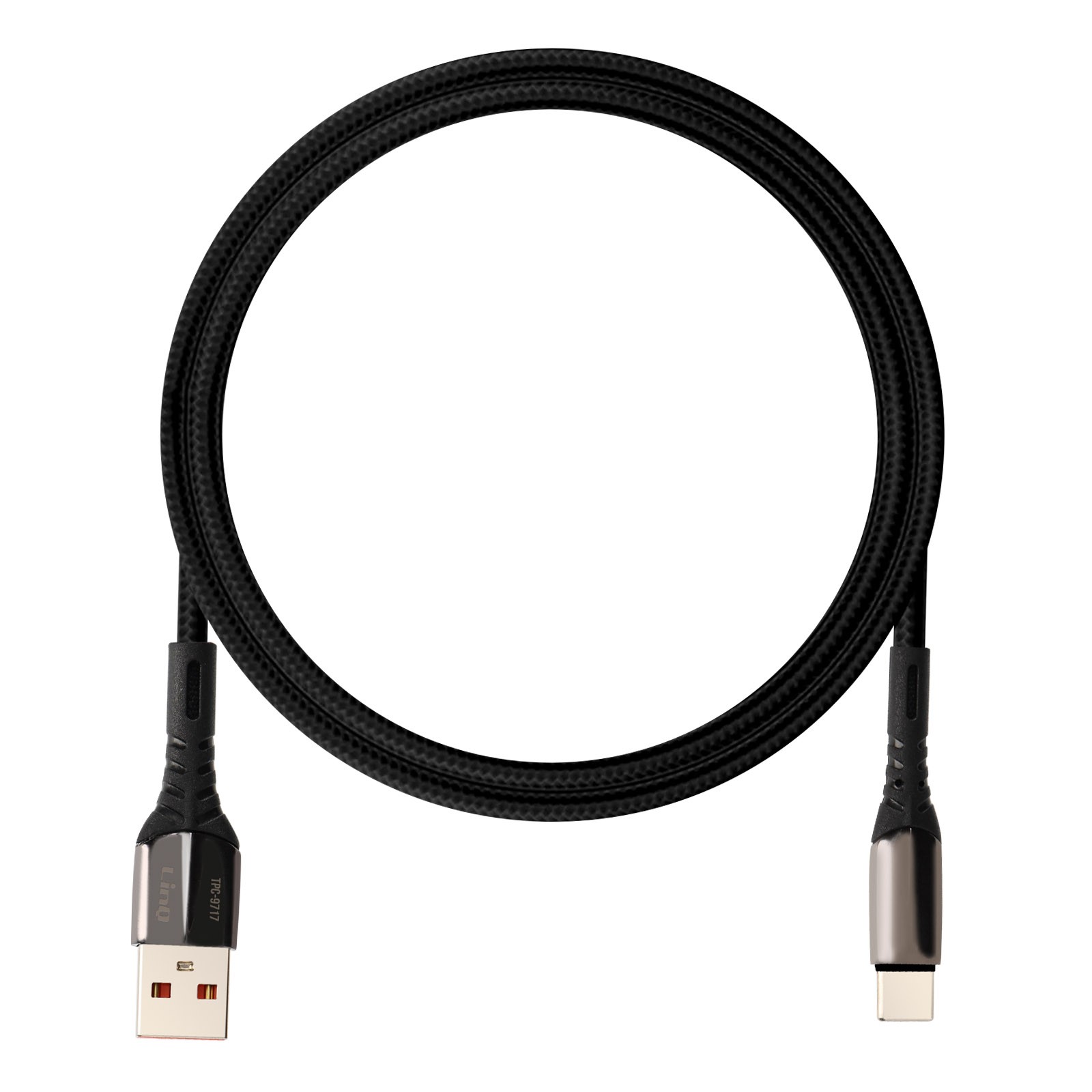 Câble de charge LinQ en nylon premium avec fiches en aluminium brossé