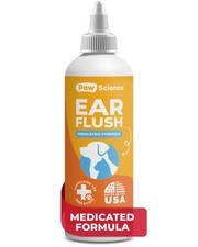 Dog Ear Cleaner - Cat  Dog Ear Infection Treatment - Medicated Pet Ear Wash,...
