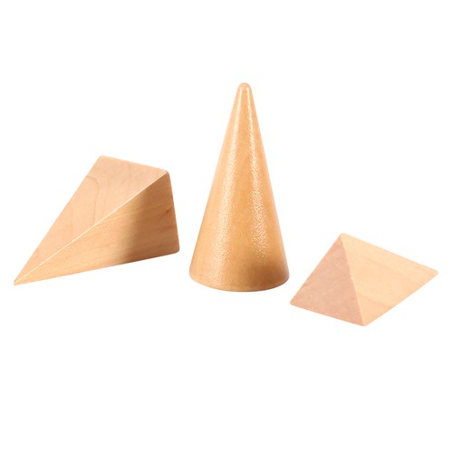 Hot 10pcs/set Kids Math Toys Wooden Geometric Shapes Geometry Blocks ...