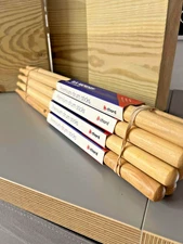 Job lot bundle of 4 pairs of CHORD Hickory Drumsticks -5B - WOOD  TIP 