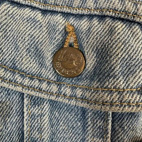 Vintage Lee Hard Rock Cafe Los Angeles Denim Jacket USA 90s Guitar Pins  Medium image 4