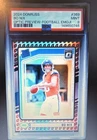 2024 Panini Donruss Rated Rookie Bo Nix #369 Optic Preview Football Emoji PSA 9